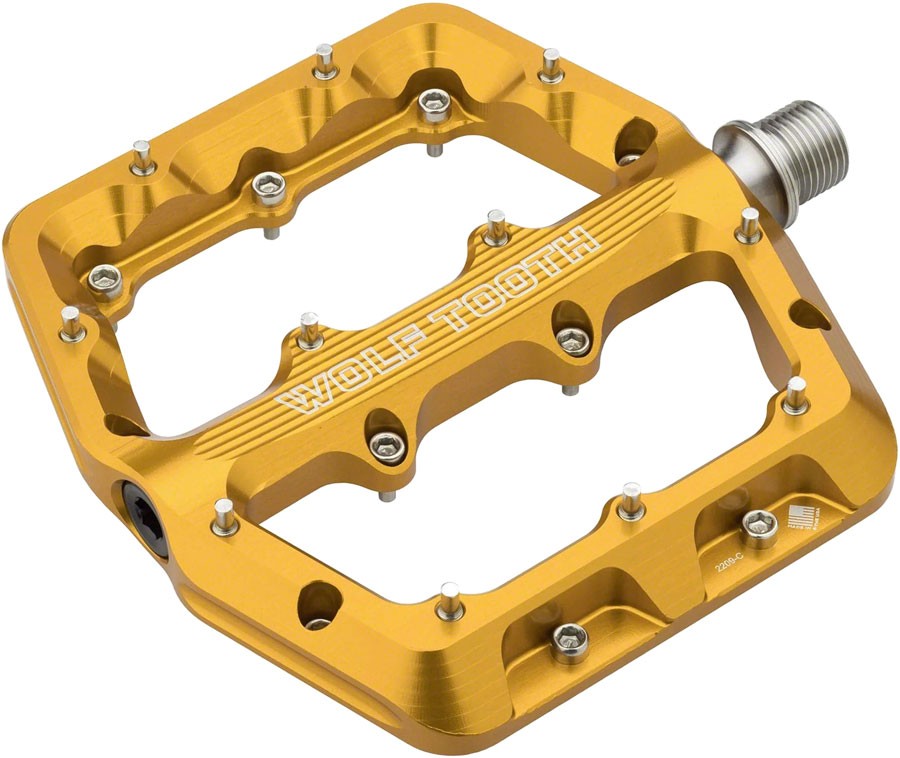 Wolf Tooth Waveform Large Aluminum Platform Pedals - Low-Friction Sealed 38690₽