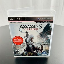 Assassin's Creed III Game For PlayStation 3 PS3 by UBISOFT 3D, Complete In Box