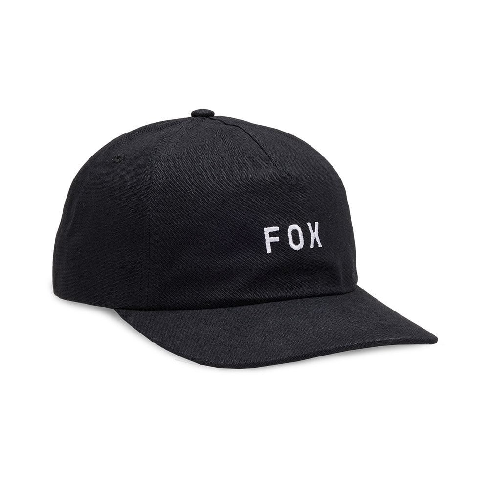 Fox (SALE) Mens Cap - WORDMARK Adjustable Hat (Black)