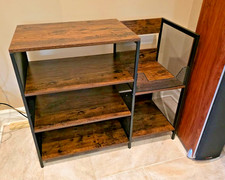 Large Record Player Stand Vinyl Record Holds 150 Pcs 15.75"D x 37.4"W x 30.7"H 