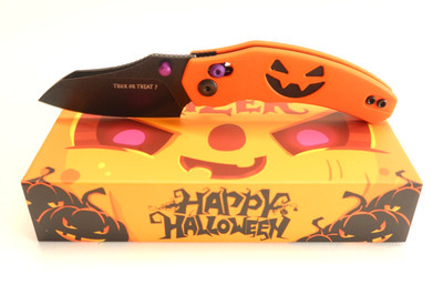 Kizer Mini Bulldog 2025 Halloween Knife, Nitro-V, G10, Limited Edition with bead