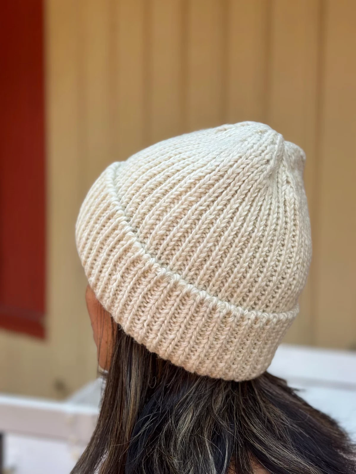 Himalayan sherpa wool hat, hand knitted, warm and soft inside fleece line.
