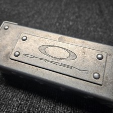 Vintage 1995 Oakley X Metal Vault Sunglasses Case Riveted Aluminum 6  No Foam