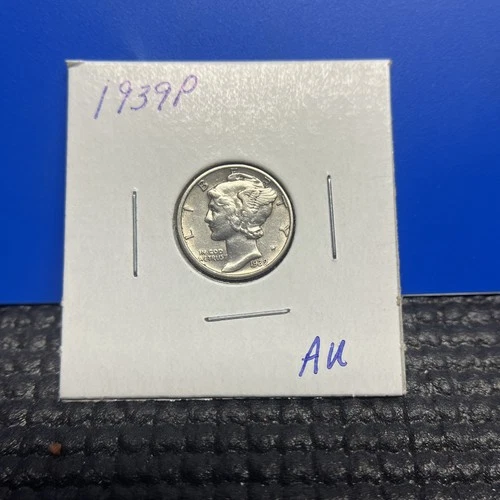 1939 P Mercury Dime  AU