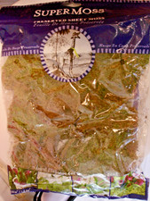 SuperMoss Preserved Sheet Moss Green and Brown Mottled