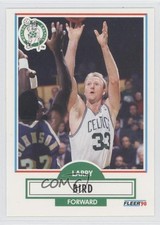 1990-91 Fleer Larry Bird (Black Line Under Biographical Information) #8 HOF f3f