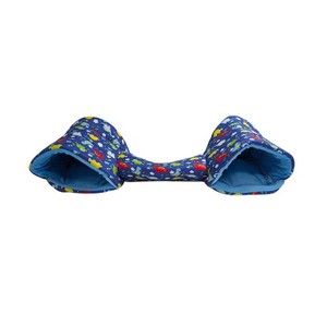 Blue Dinosaur Print Pet Tunnel Small Animal Hideaway Bed Cozy Burrow