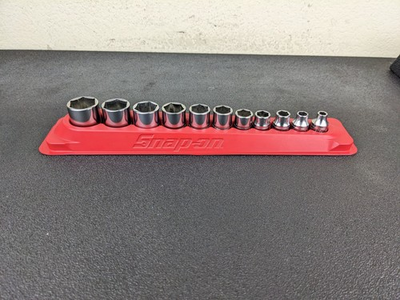 #ad #bp369 Snap On Tools 211FSY 11pc 3 8quot; Drive 6 Point SAE Drive Shallow Socket Set $159.95