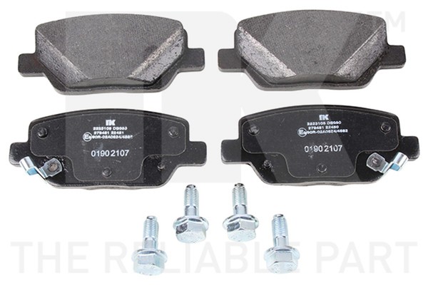 NK Bremsbelagsatz Scheibenbremse 2223105 FüR Tipo Fiat 357HXN1A 357SXN1A 357-image