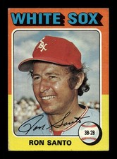 1975 Topps #35 Ron Santo WHITE SOX HOFer