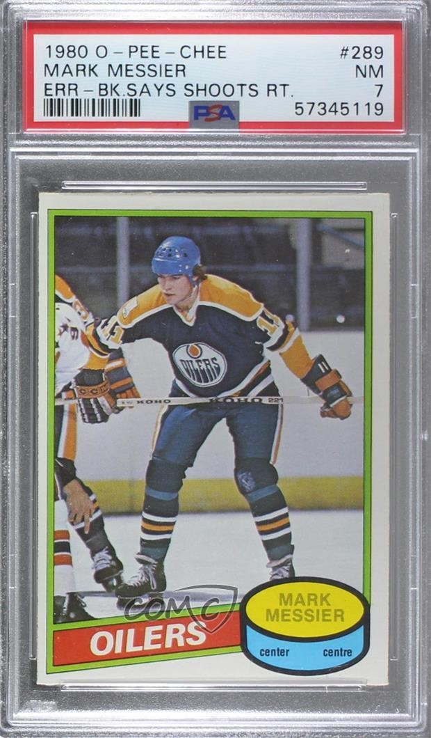 1980-81 O-Pee-Chee Mark Messier #289 PSA 7 HOF g0y