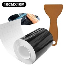 5m/10m Car De-chroming Chrome Delete Tape Wrapping Vinyl Universal Glossy Black