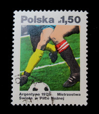Poland Stamps Sc 2168 Olympic Games Soccer 1976 Used OG
