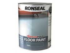 Image of Ronseal Diamond Hard Floor Paint Satin Slate 5 litre