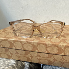 Coach HC6143 5561 Rectangular Full Rim Eyeglasses Frames Champagne 52-16-140