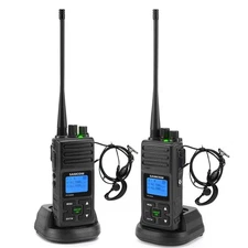 SAMCOM FPCN30A Two Way Radio Long Range Rechargeable,5W High Power UHF Progra...