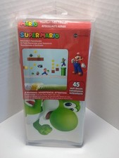 Nintendo Super Mario Wall Decals 45 Removable  Repositional Stickers RoomMates