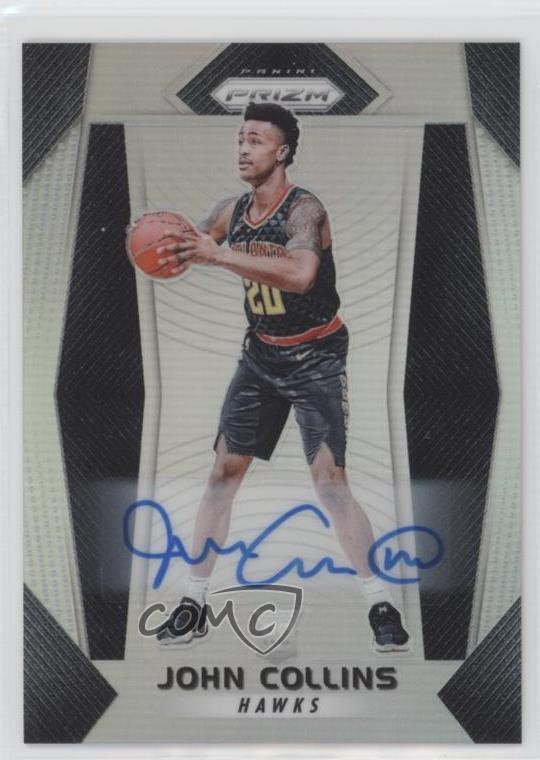 2017-18 Panini Prizm Silver Prizm Auto John Collins #109 Auto 15r3