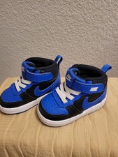 Nike Court Borough Mid 2 Blk/Game Royal BabySneakers DM8874-001- SZ 4 C