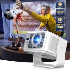 XGODY 900 ANSI Beamer 8K/4K Gimbal 7 Android 14.0 Projektor Autofokus Heimkino