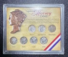 1919-1940s US Mercury SILVER Dimes Set of 7! "Legend of the Mercury Dime"!