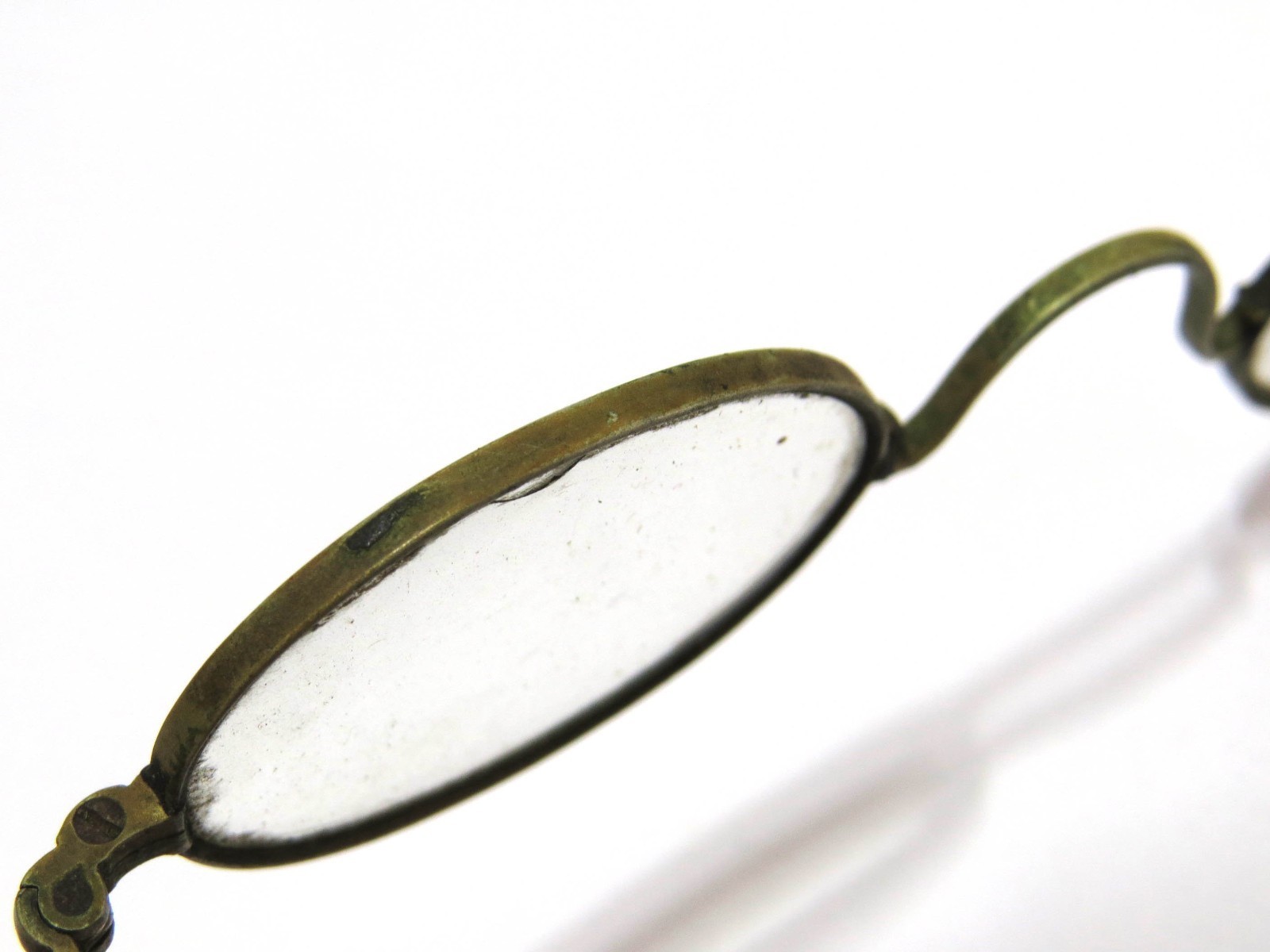 Antique 19thC Brass Wire Spectacles Frames, S-Bri… - image 14