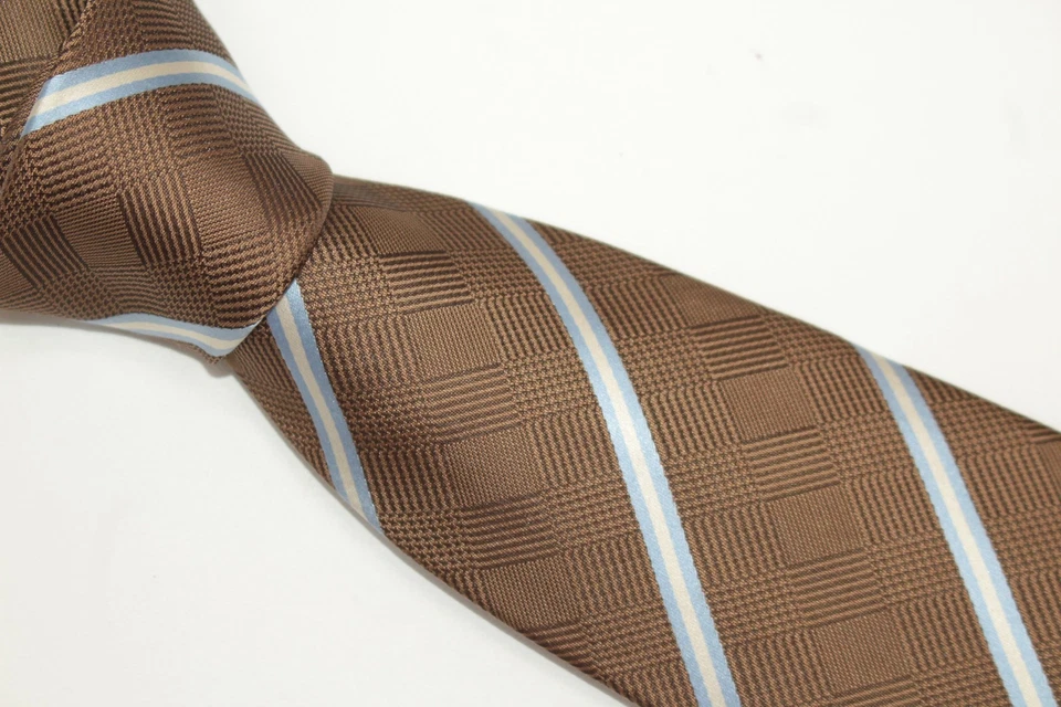 Corbata de seda ANDREA-FRANCESCHI hecha en Italia F83936 Foto 3 de 4