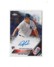 2016 Topps Chrome - Rookie Autographs James Pazos #RA-JPA (AU, RC)