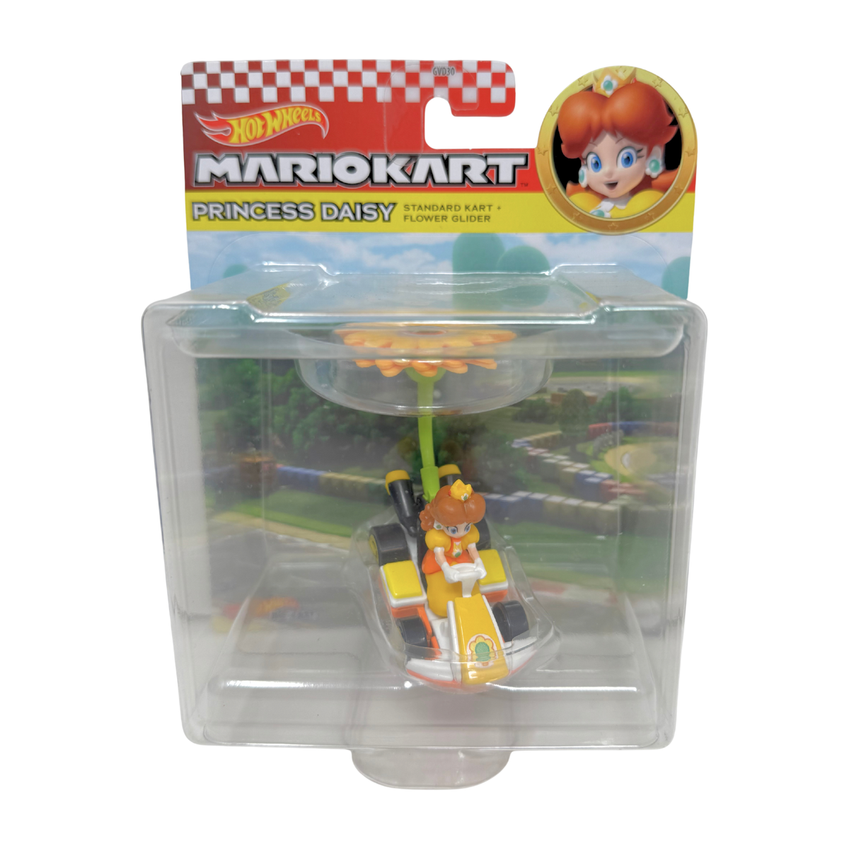 Hot Wheels Mario Kart Princess Daisy Standard Kart + Flower Glider
