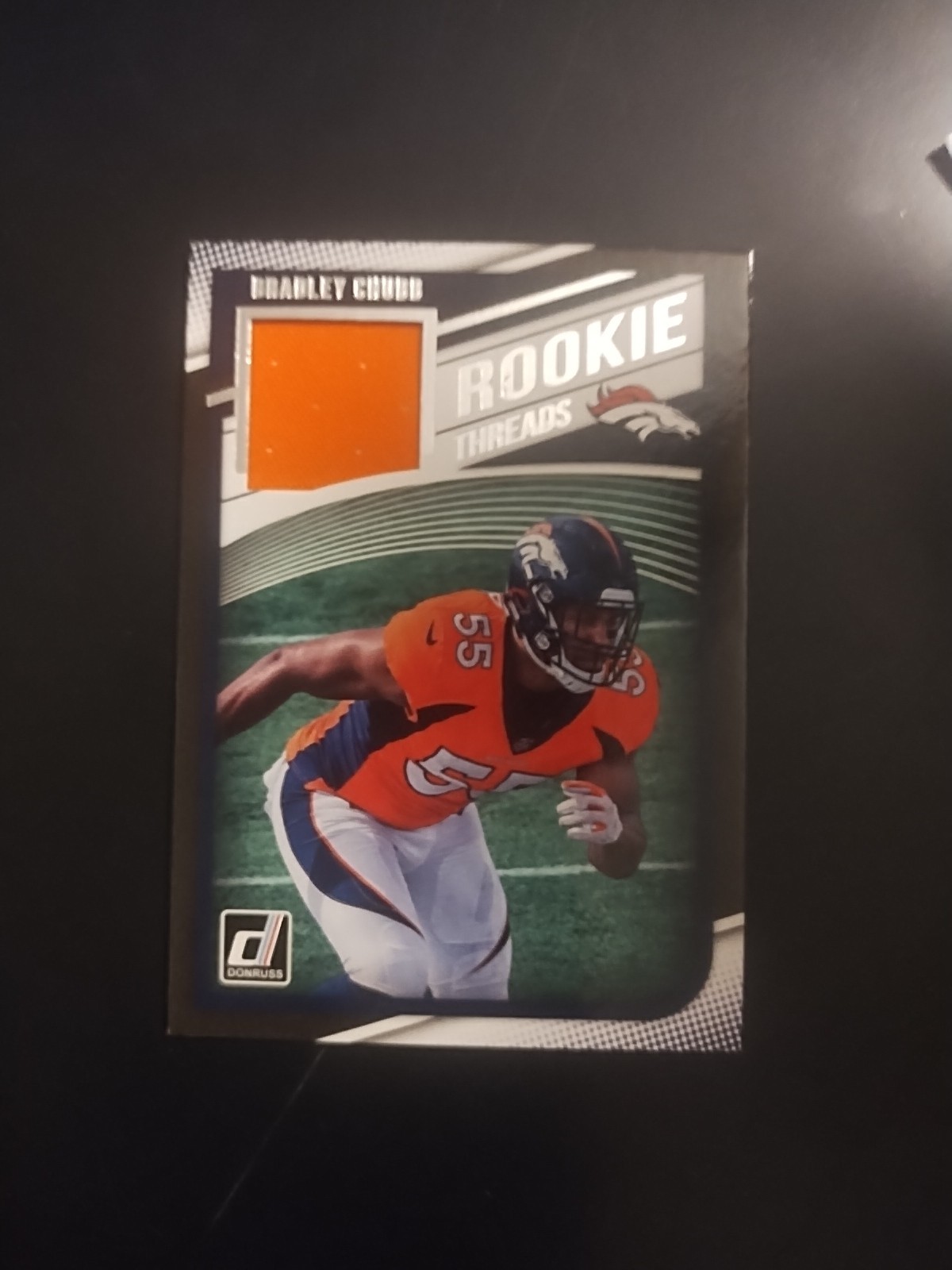 Bradley Chubb 2018 Donruss #19 Rookie Threads Patch Denver Broncos
