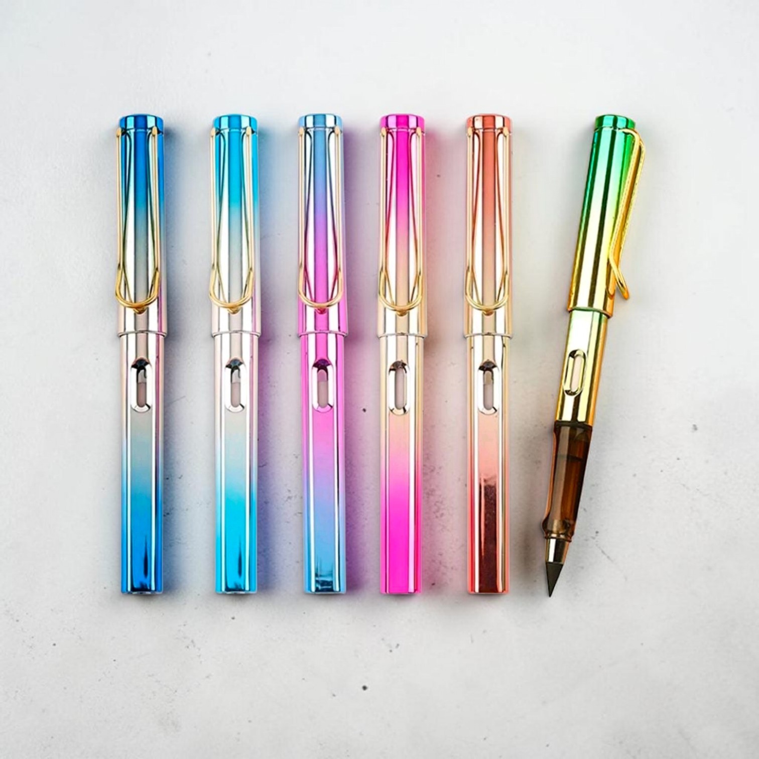 Everlasting Pencil,6pcs Infinity Pencil,Reusable Inkless Pencil for Writing,for