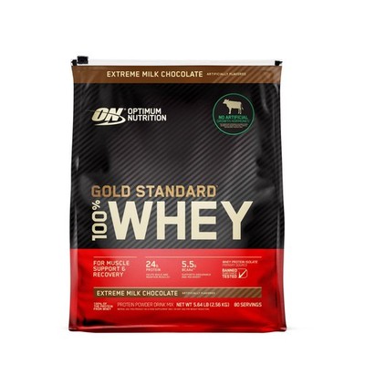 [1+1=2]Optimum Nutrition Gold Standard  Whey Extreme Milk Chocolate 5.64lb/bag