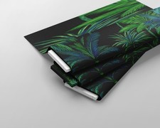 Arrangement of palm trees Printed Cotton Fabric By The Yard