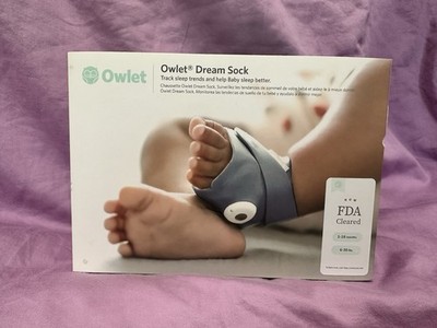Owlet Dream Sock Smart Baby Monitor - Track Sleep & Heart. 1-18 Months, 6-30 lbs