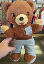 Vintage Smokey the Bear 1960's Plush Stuffed Doll with Ranger Badge