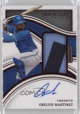 2023 Panini Immaculate Prospect Red 23/49 Orelvis Martinez #13 Patch Auto 0u56