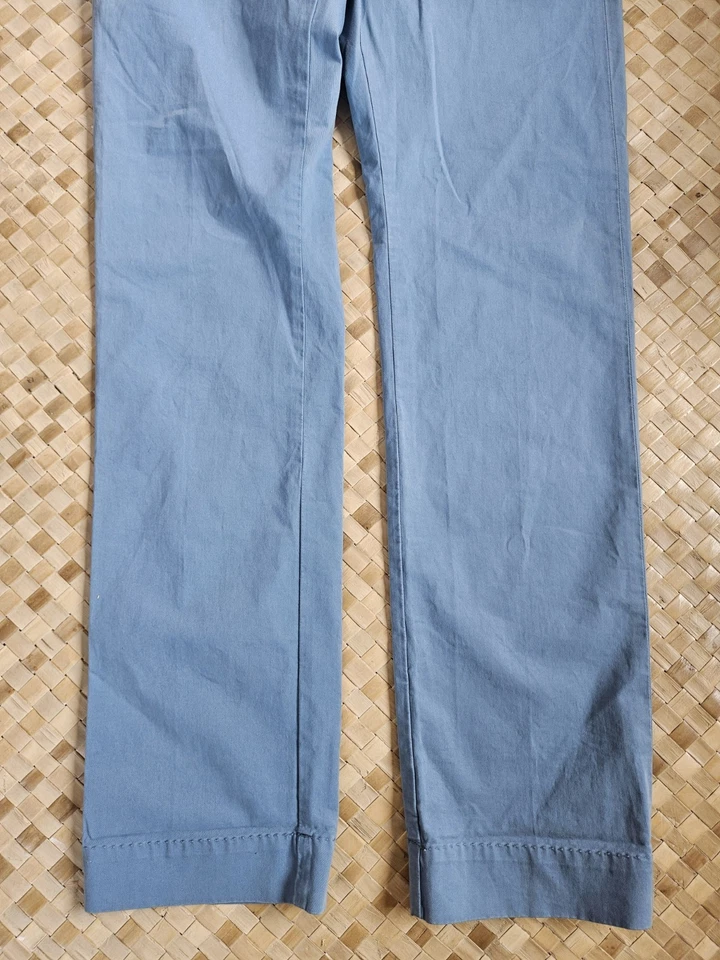 Pantalones Cerrados 30x34 Se Ajusta 32x34 Azul Chino Marithe Francois Girbaud Hecho en Italia NUEVO Foto 4 de 4