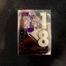 2024 PANINI SELECT FOOTBALL JUSTIN JEFFERSON SELECT NUMBERS INSERT CARD 1
