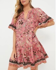 ULLA JOHNSON Malie Dress in Hollyhock Size 0