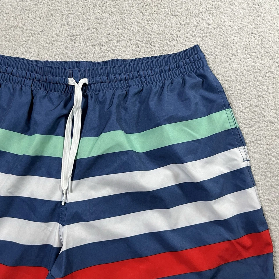 Chubbies Swim Trunks Men XL Stripe Lined 7" Inseam Drawstring Beach Shorts - Image 2 of 4