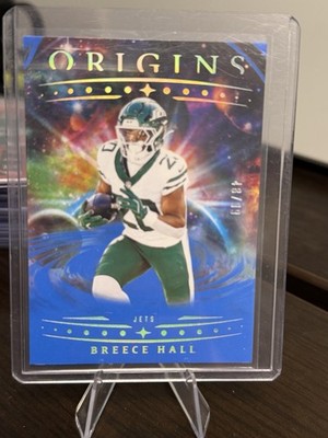 2025 Origins Football Breece Hall Blue /99 Jets