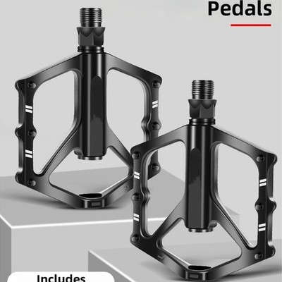 Sealed Bearing Aluminium Fahrradpedale mit breitem Anti-Rutsch-Profil und Hohlde