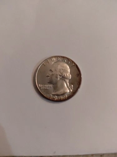 1949-D Washington Quarter Gem BU++ 90% Rim Toning Beautiful Coin Uncirculated!!