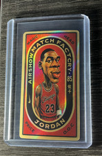 MICHAEL JORDAN Japan Airshow Matchbox Mini Rookie Tobacco Card RC GOLD REFRACTOR. rookie card picture