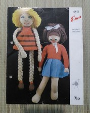 Puppen Strickmuster Heft Sonnenblume Susie und Dolly Daydream DK Emu 6451