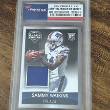 2014 Panini Black Friday Sammy Watkins Rookie Jersey Patch Card #13 Bills /99. rookie card picture