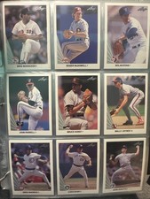 1990 Leaf Baseball Card Complete Set (528) w/...