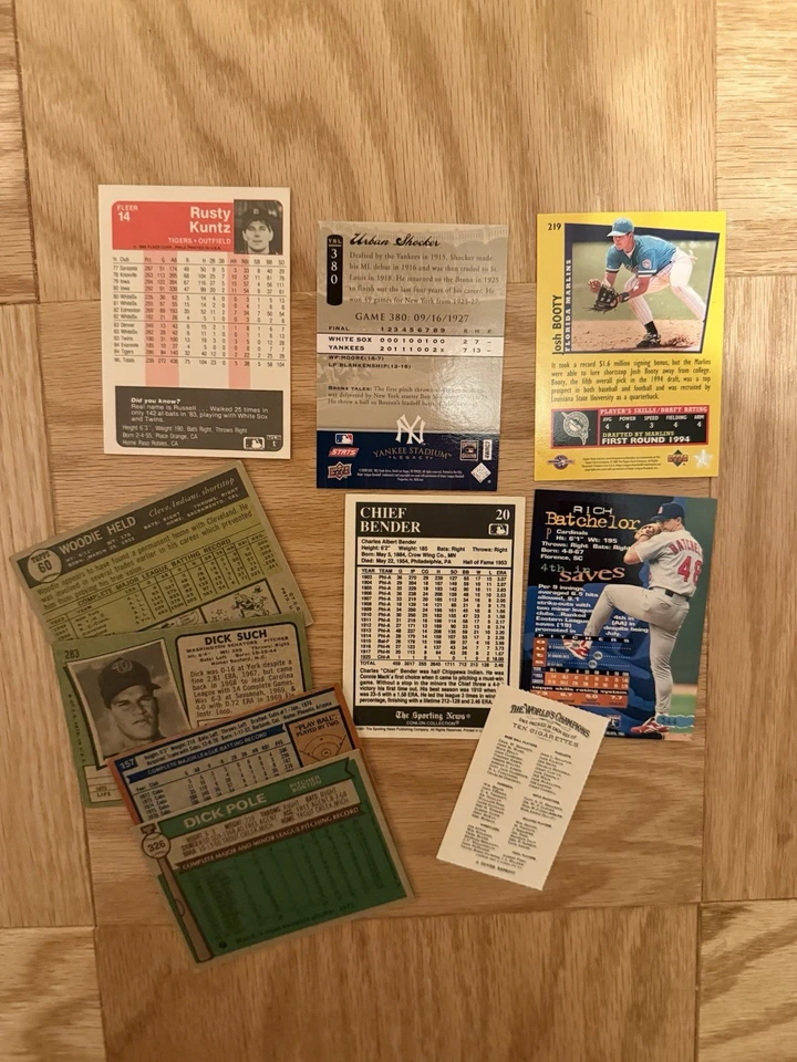 Best Funny Dirty Baseball Names Trading Cards Dick Pole LaCock Rusty Kuntz Booty - Image 2 of 3