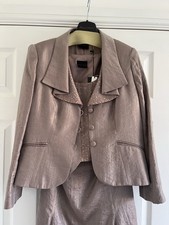 Pink Frank Usher Mother Of The Bride 3 Piece Suit /Occasion Outfit Uk 18-20 BNWT