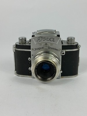Vintage Kamera Exa Ihagee Dresden E. Ludwig Meritar 2,9/50mm SLR Alt